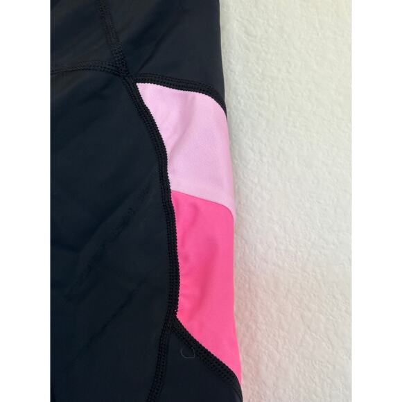 Nooyme Women's Bike Short Cycling Short Size Large 6 inch Padded Black and Pink - Picture 8 of 11